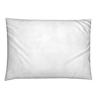 White & Silver Glam Lg Lumbar Pillow