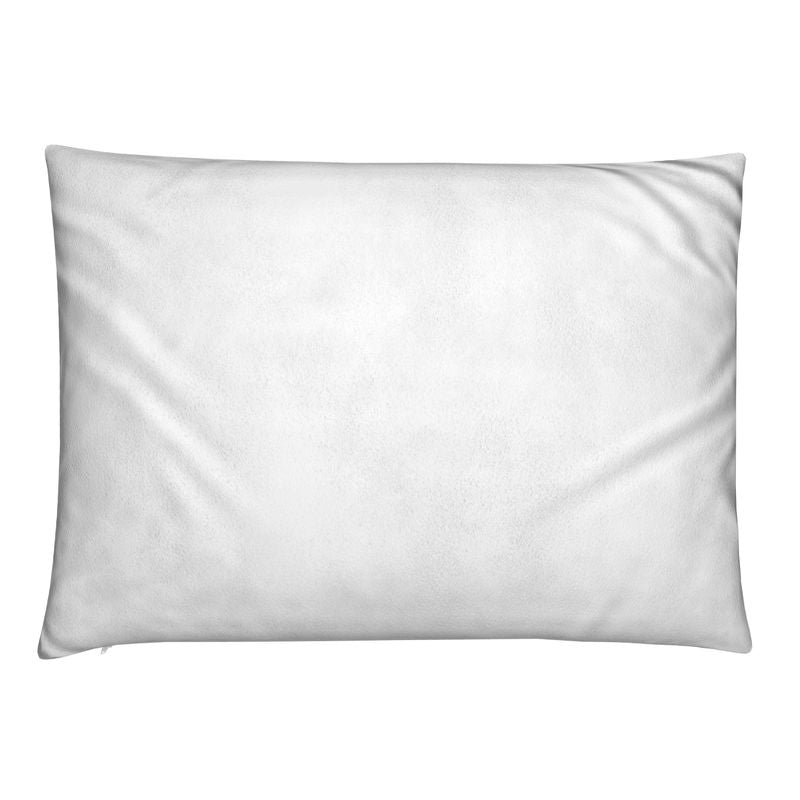 White & Silver Glam Lg Lumbar Pillow