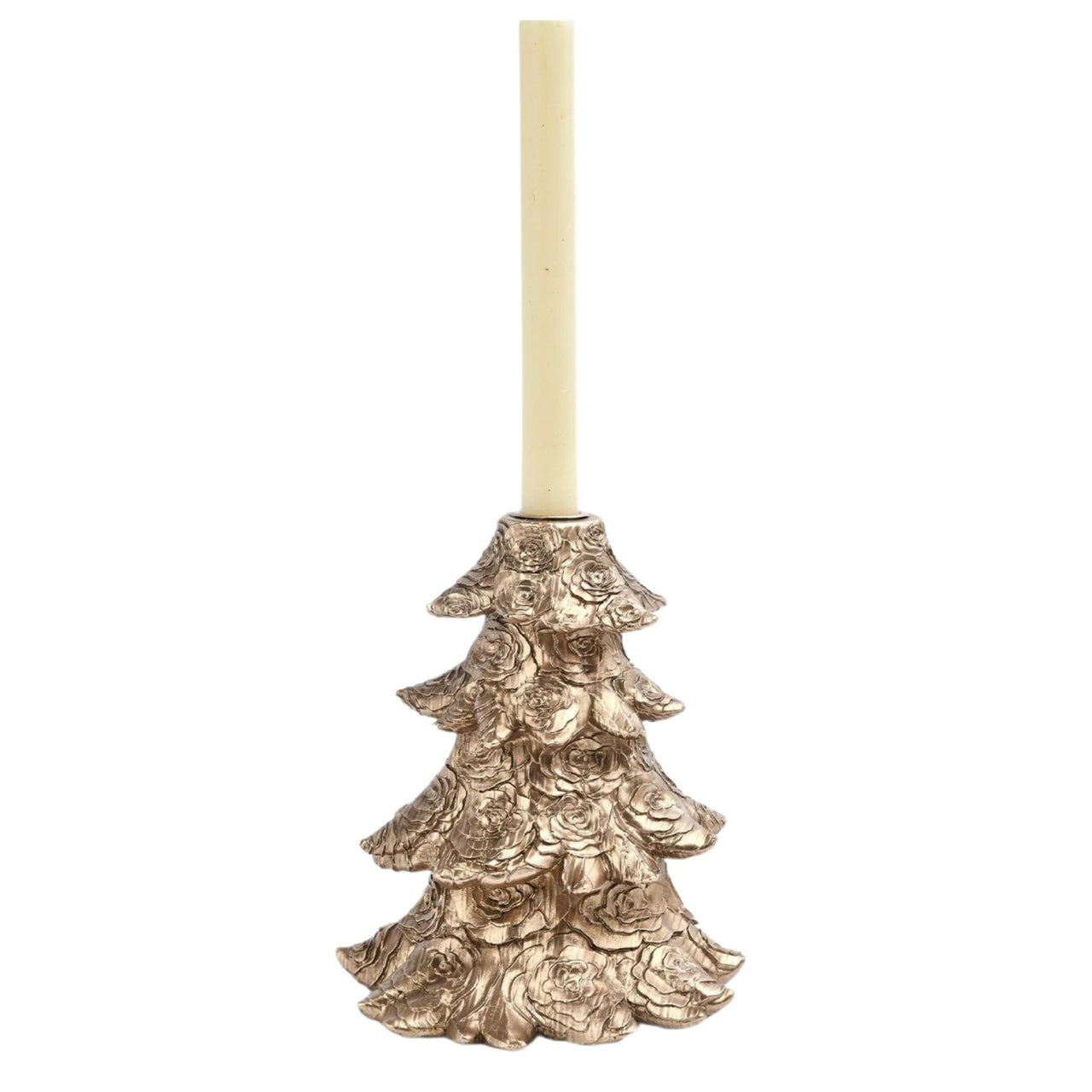 Sm. Rose Xmas Tree Candleholder