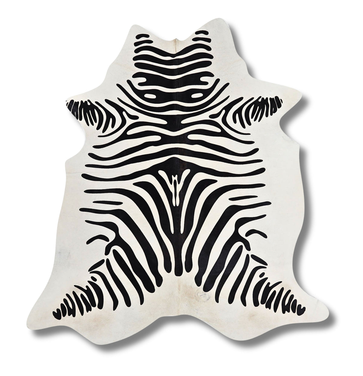 Ada Zebra Genuine Cowhide Rug - 6'8" H x 6'2" W