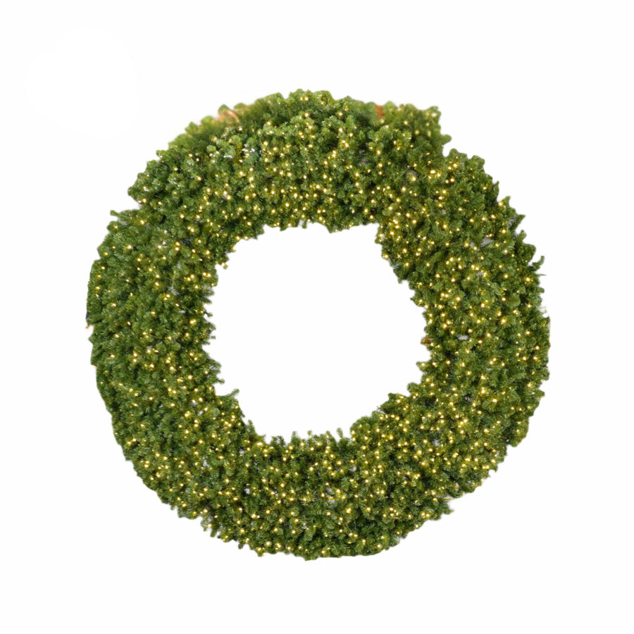 Commercial Wreath Pre Lit Warm White LED