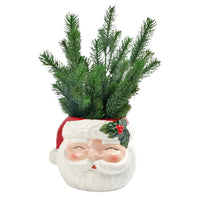 Santa Head Vase