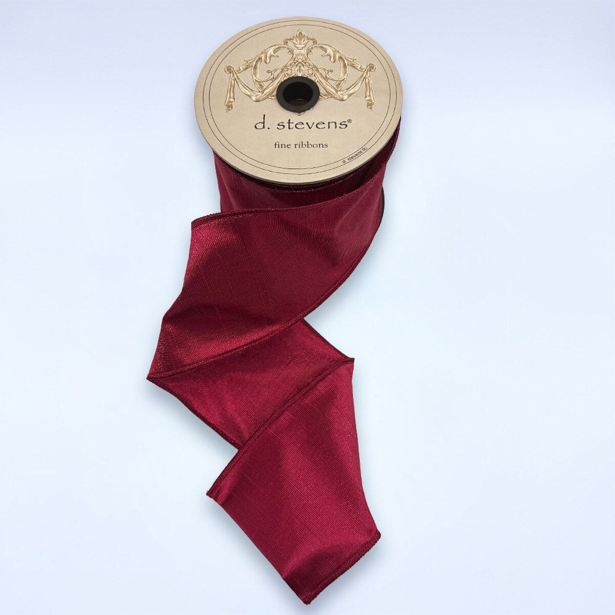 Hot Pink Metallic Dupion Ribbon 4 Inch x 10 Yards