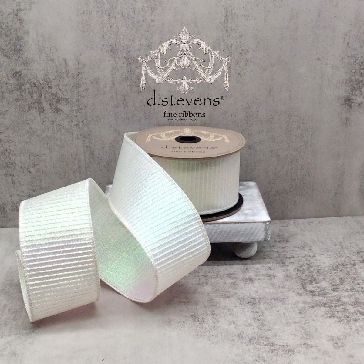 Iridescent Pleated Lame Ribbon 2.5 Inch x 10 Yards