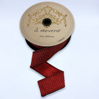 Pleated Red Lame Ribbon 1.5 Inch x 10 Yards