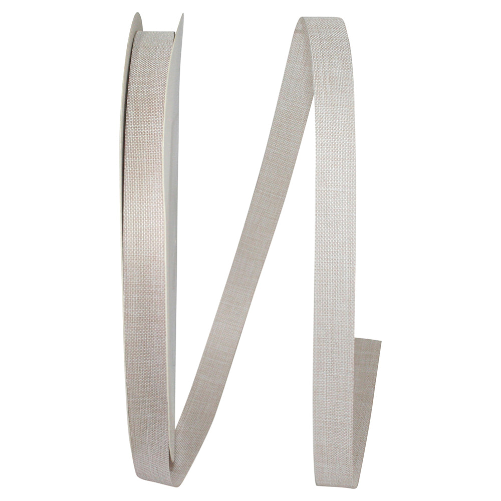 Cream 5 8 Inch Linen Natural Allure Ribbon for Wreaths & Bows
