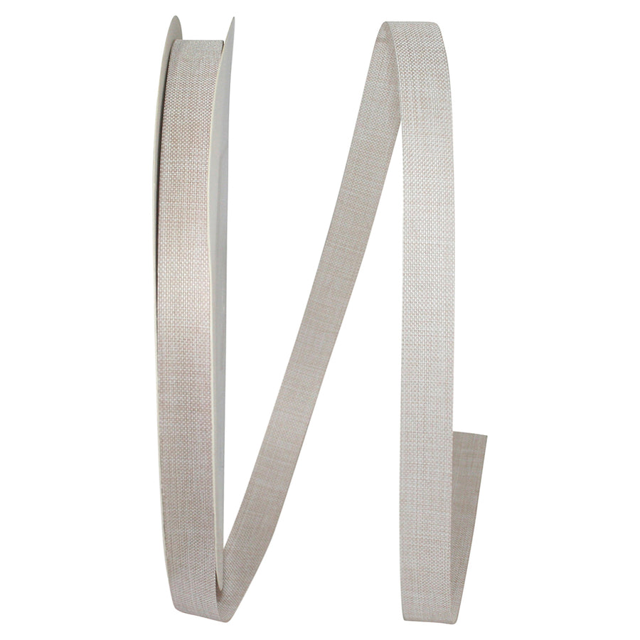 Cream 5 8 Inch Linen Natural Allure Ribbon for Wreaths & Bows