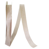 Cream 7 8 Inch Linen Natural Allure Ribbon for Wreaths & Bows