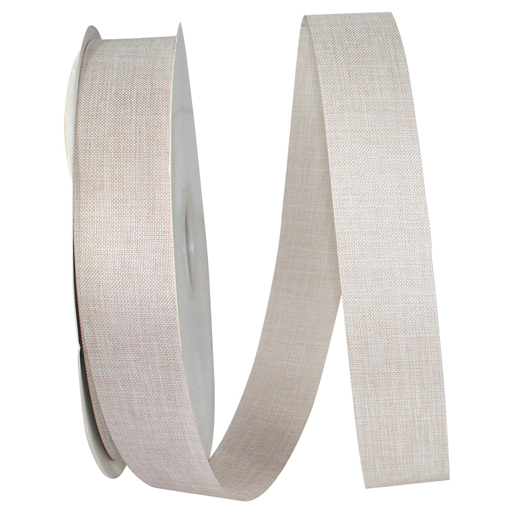 Cream 1-3 8 Inch Linen Natural Allure Ribbon for Wreaths & Bows