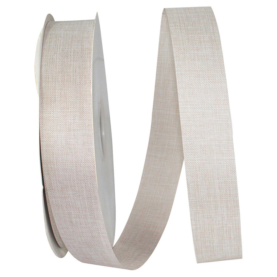 Cream 1-3 8 Inch Linen Natural Allure Ribbon for Wreaths & Bows