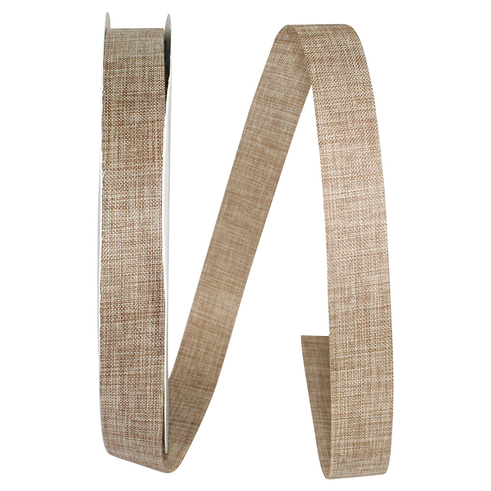 Natural 7 8 Inch Linen Natural Allure Ribbon for Wreaths & Bows