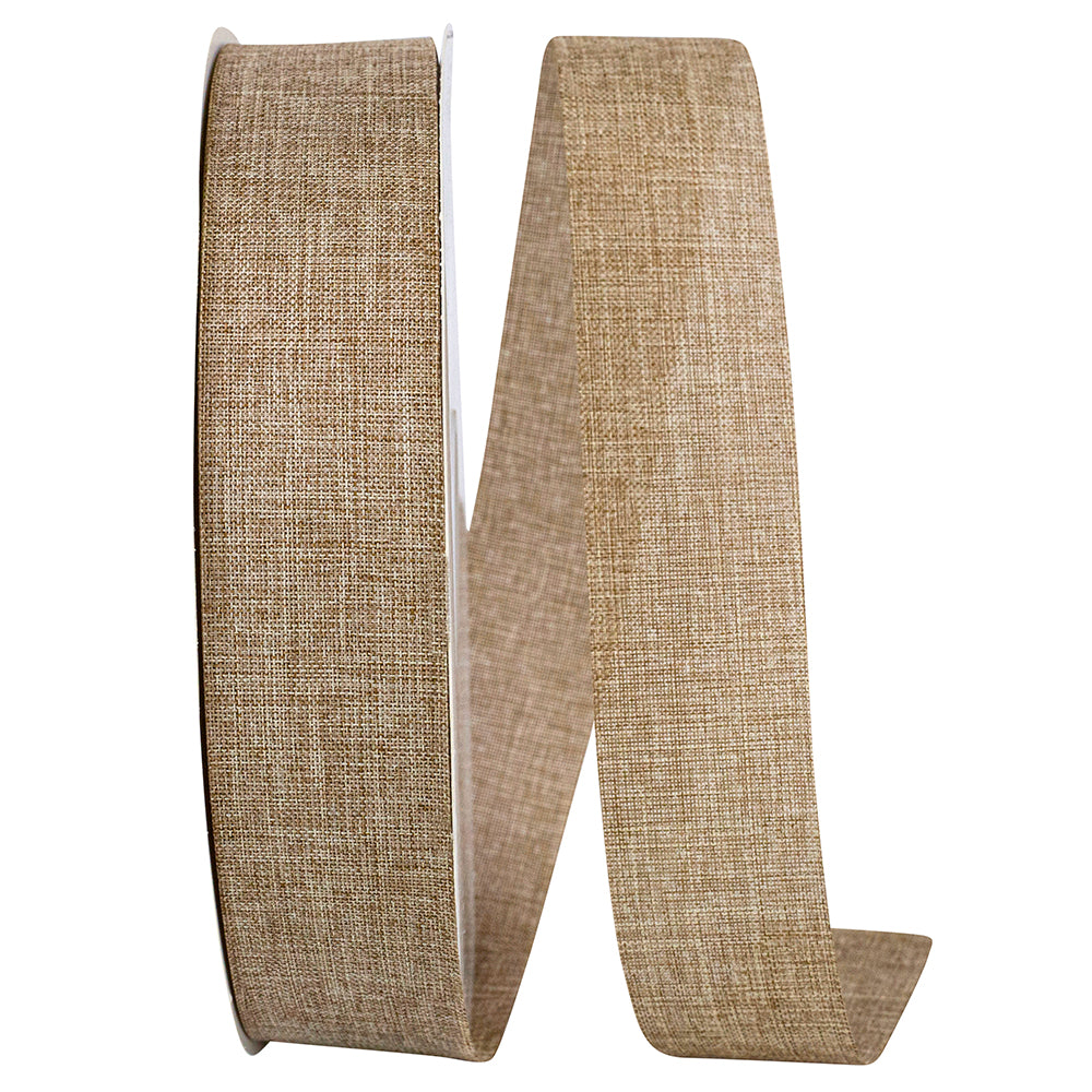 Natural 1-3 8 Inch Linen Natural Allure Ribbon for Wreaths & Bows
