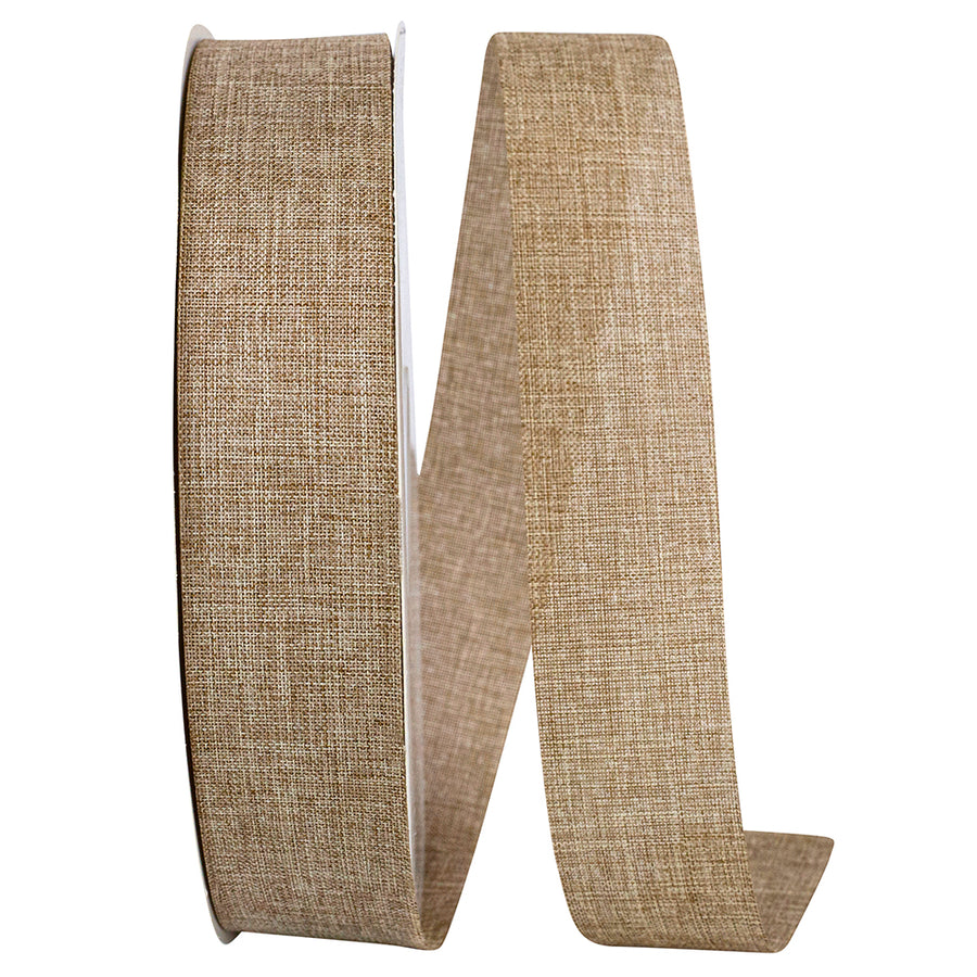 Natural 1-3 8 Inch Linen Natural Allure Ribbon for Wreaths & Bows