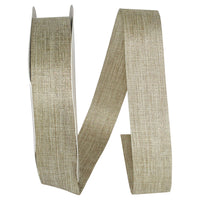 Natural Gold Linen 1-3/8 Inch Sparkle Allure Ribbon