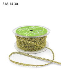 1/4 Inch Metallic Chain Ribbon String – 348-14-30 Gold