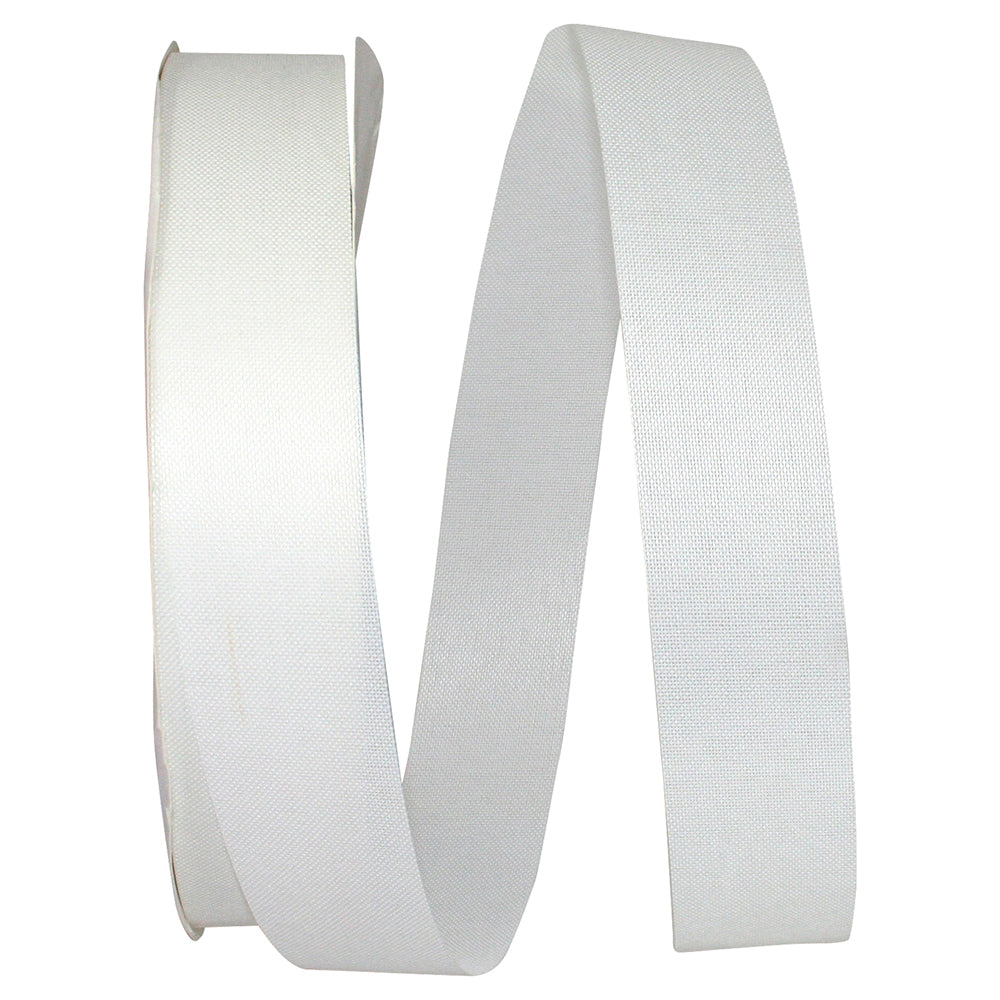 White 1-3 8 Inch Linen Natural Cooler Ribbon for Wreaths & Bows
