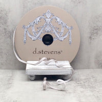 Voss Velvet Light Grey Ribbon 8 Inch X 50 Yards