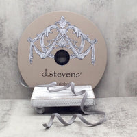 Voss Velvet Ribbon Dark Grey 8 Inch x 50 Yards