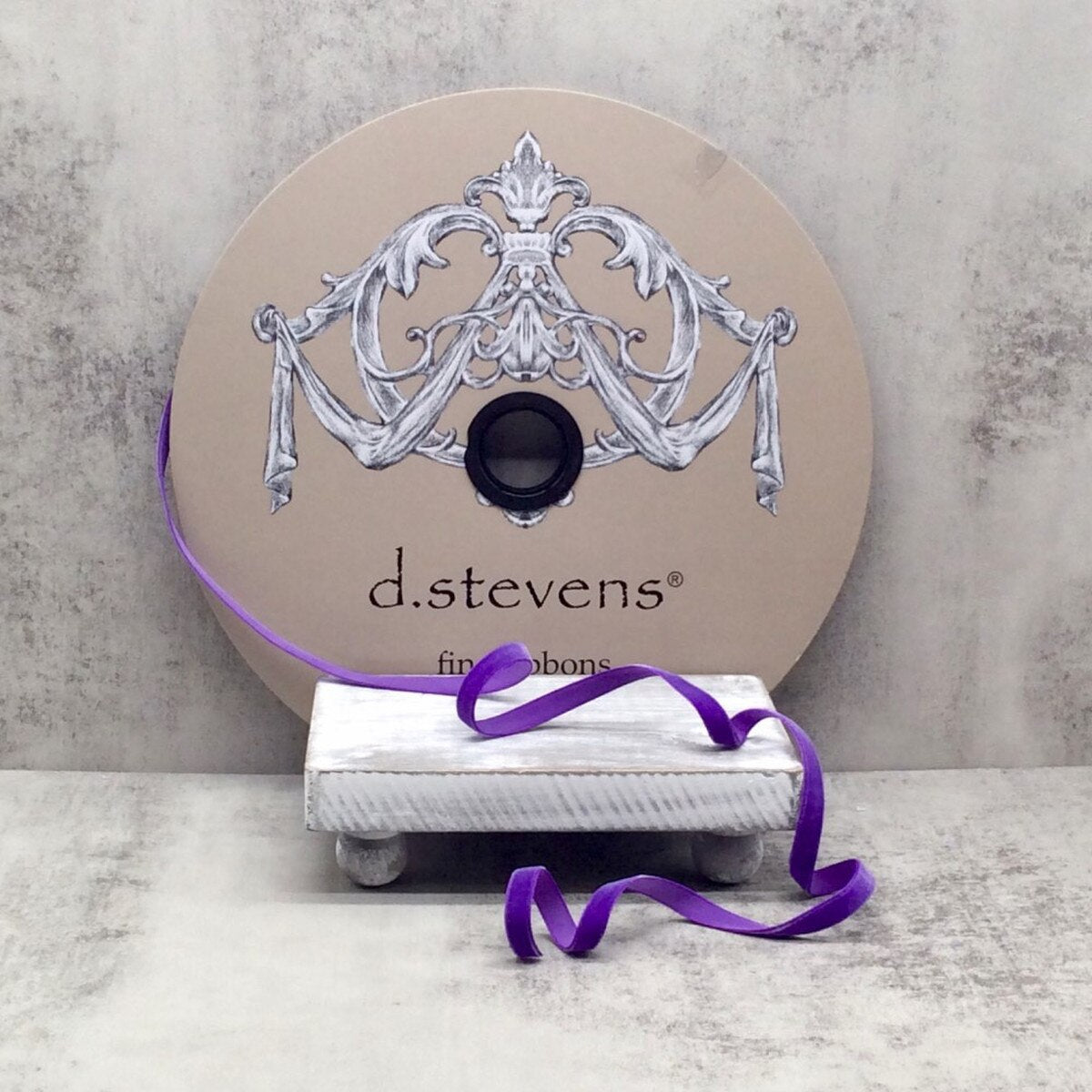 Voss Velvet Ribbon 8 Inch Pansy Purple 50 Yards