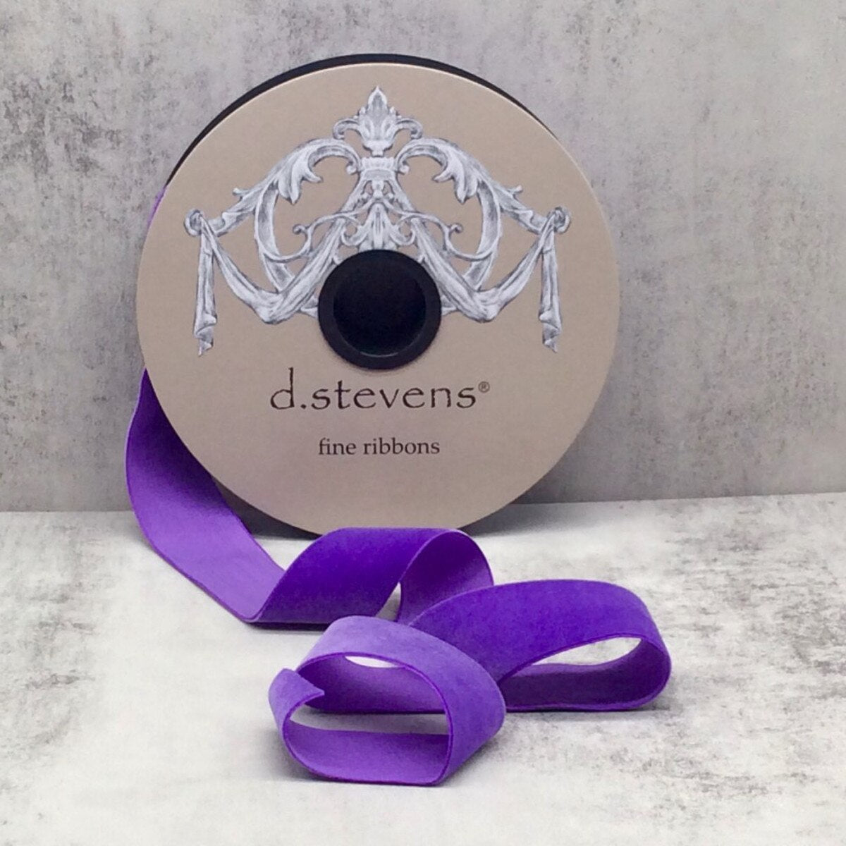 Pansy Purple Velvet Ribbon 1.5 Inches x 20 Yards