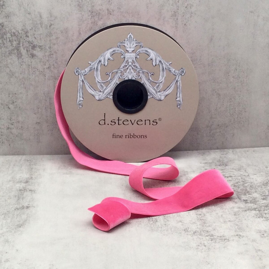 Rose Pink Velvet Ribbon 1.5 Inch x 20 Yards