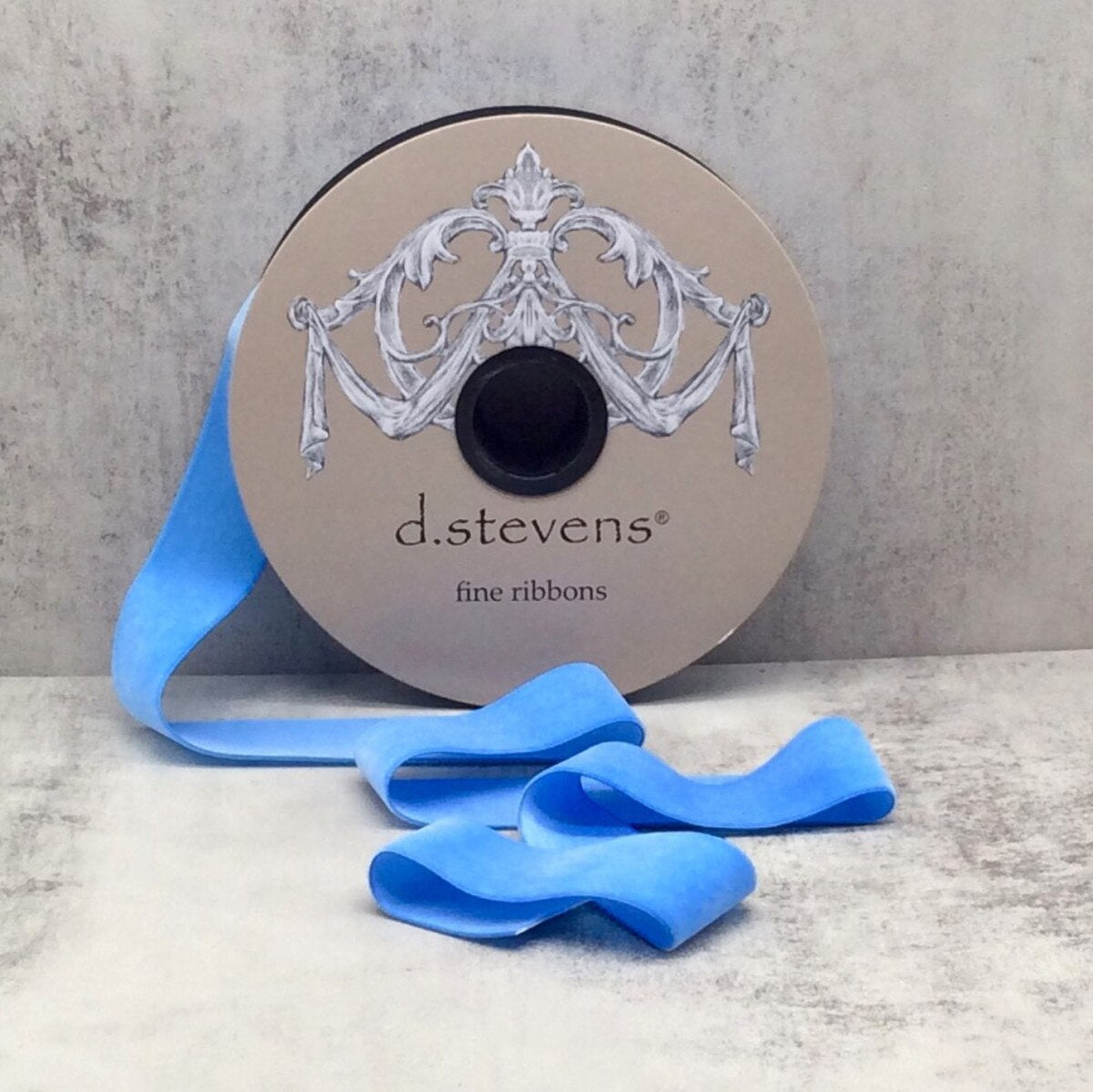 Dusty Blue Velvet Ribbon 1.5 Inch x 20 Yards