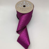 Purple Glitter Double Sided Non-Shedding Ribbon 4