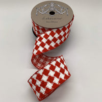 Knit Christmas Sweater Red White Checks 2.5