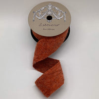 Faux Fuzzy Wool Ribbon 2.5 Inch x 5 Yards