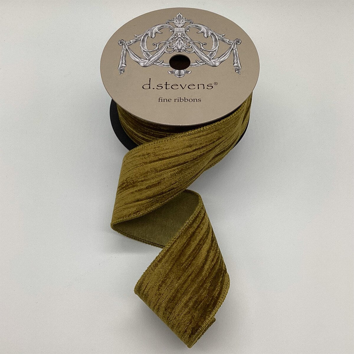 Umber Velvet Satin Back Ribbon 2.5 Inch x 10 Yds