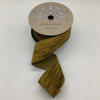Umber Velvet Satin Back Ribbon 2.5 Inch x 10 Yds
