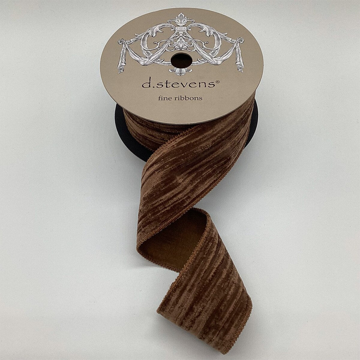 Bark Ribbon Velvet Vintage Chic Satin Back 2.5 Inch x 10 Yds