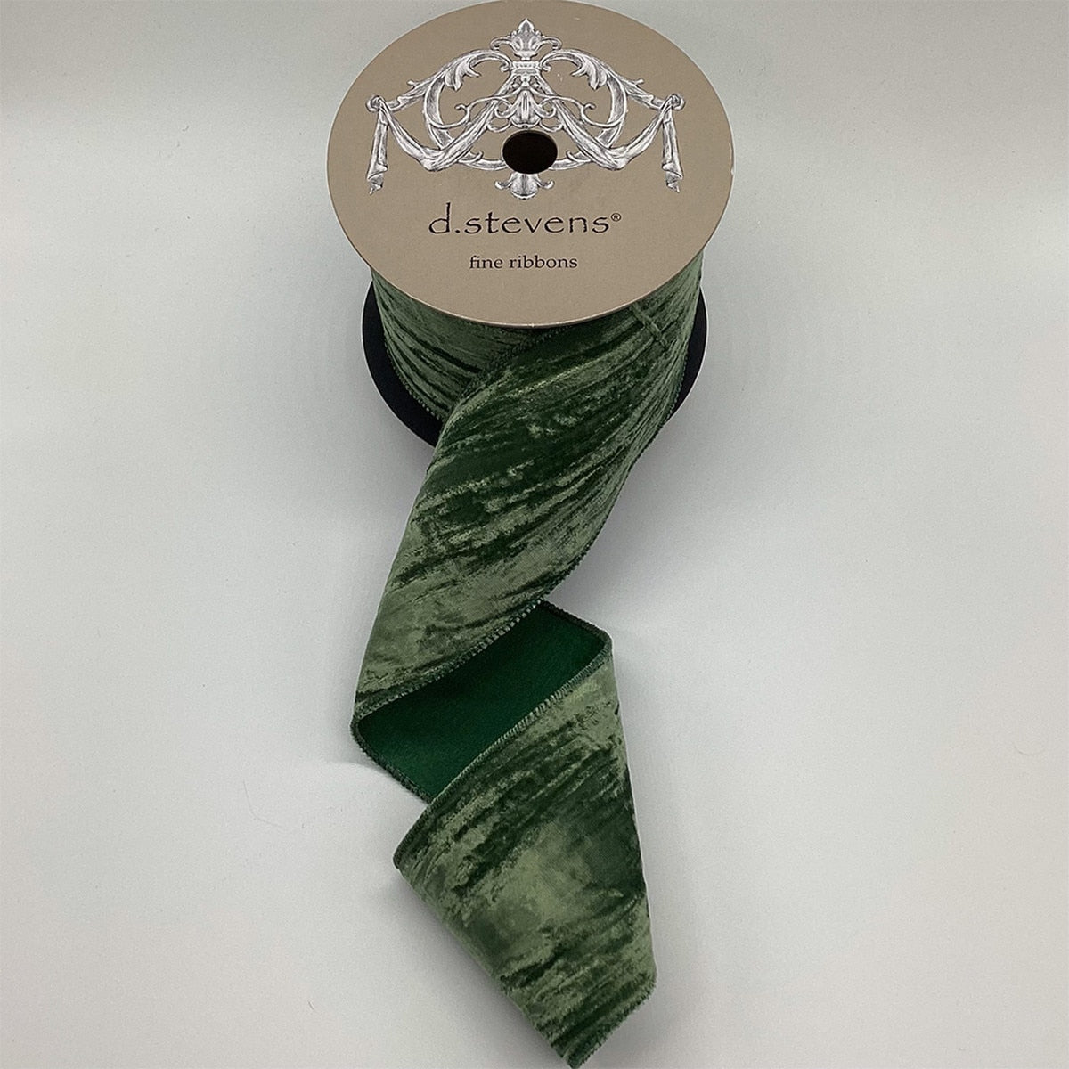 Pine Ribbon Velvet Vintage Chic Satin Back 4 Inch x 10 Yds