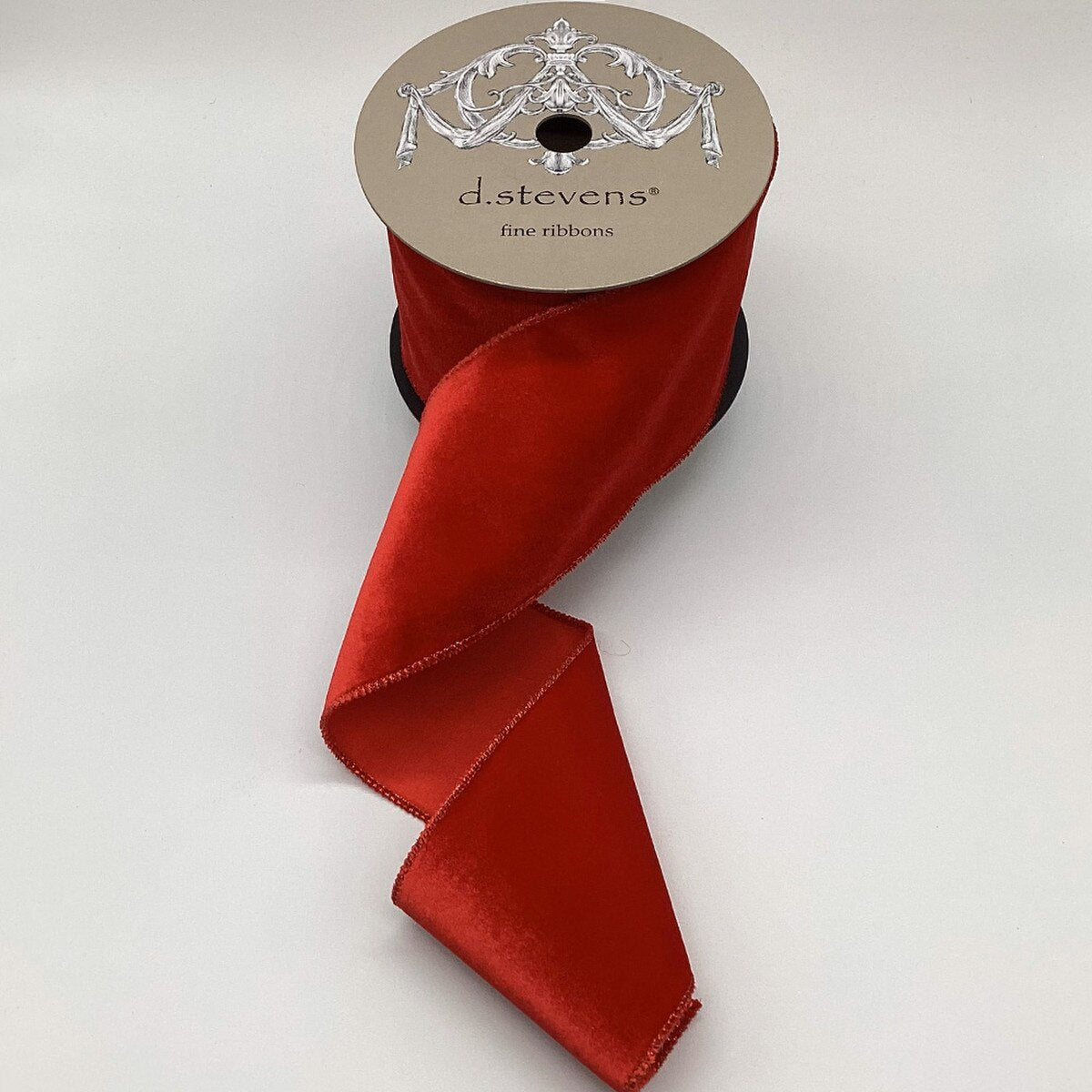 Red Velvet Satin Back Ribbon 4 Inch x 10 Yards
