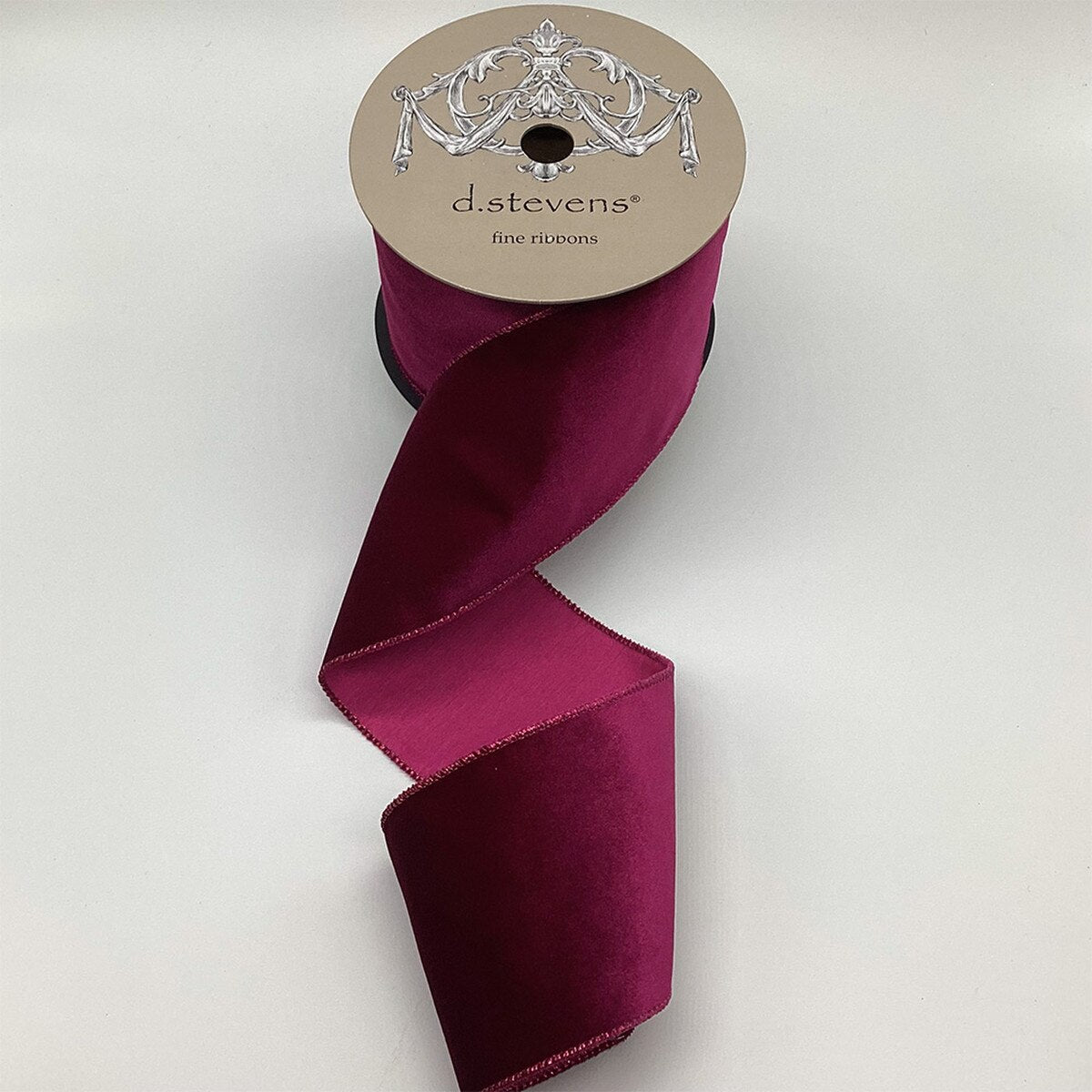 Ultra Violet Velvet Satin Back Ribbon 4" x 10 Yds