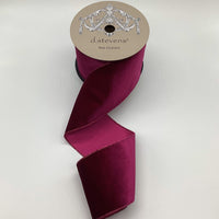 Ultra Violet Velvet Satin Back Ribbon 4