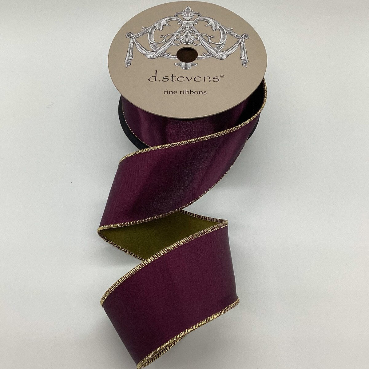 Aubergine Satin Ribbon 2.5 Inch Double Sided 10 Yds