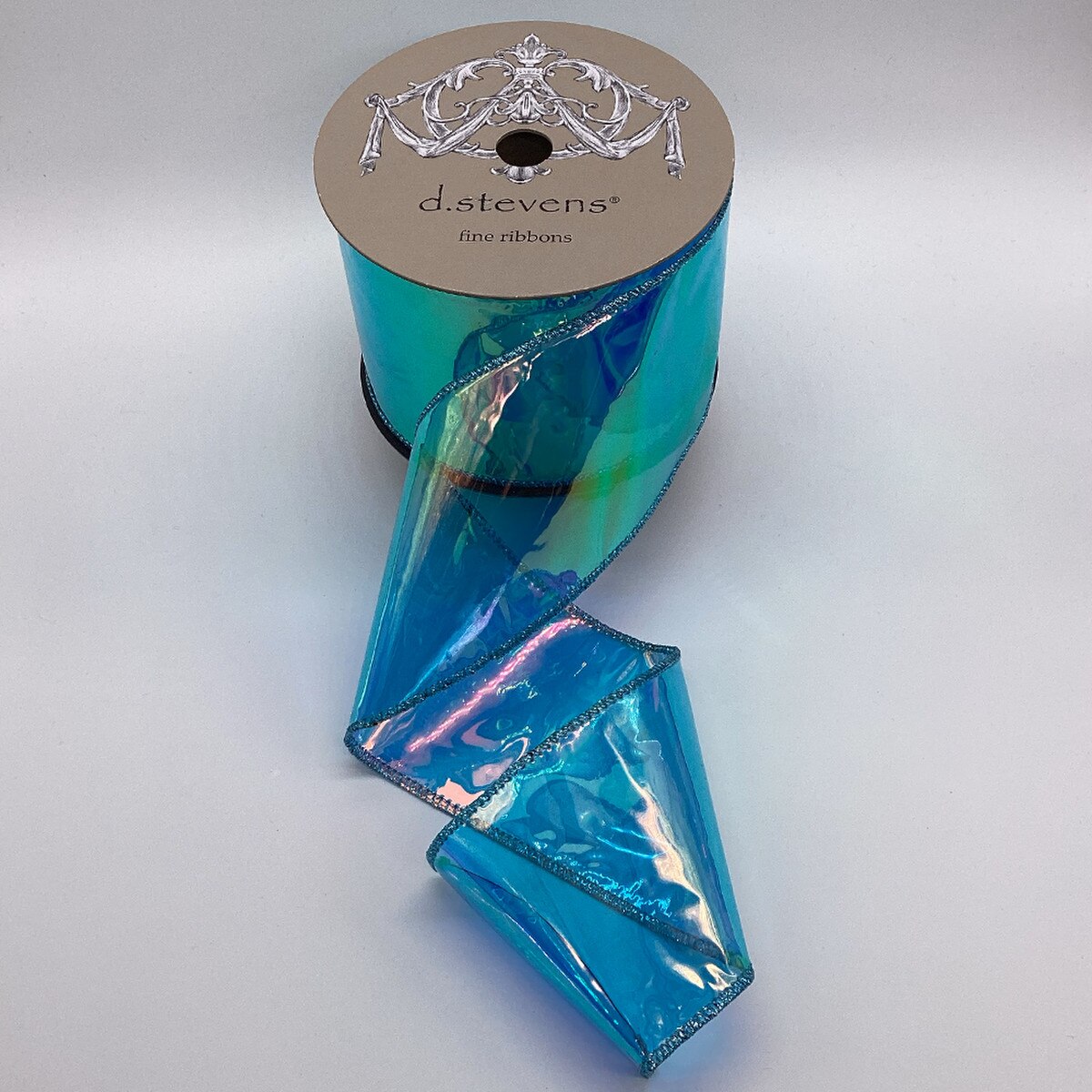 Aurora Aqua Pvc Jelly Bean Ribbon 4 Inch x 10 Yards