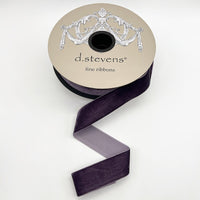 Eggplant Velvet Ribbon 1.5 Inch x 20 Yards