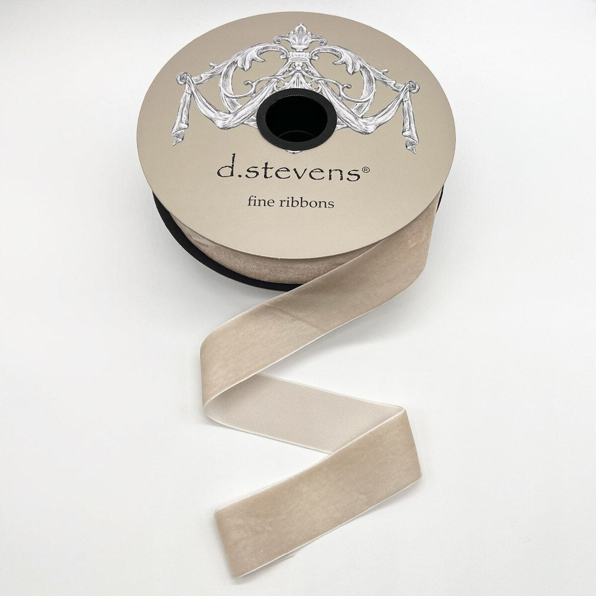 Alabaster Velvet Ribbon 1.5 Inch x 20 Yards