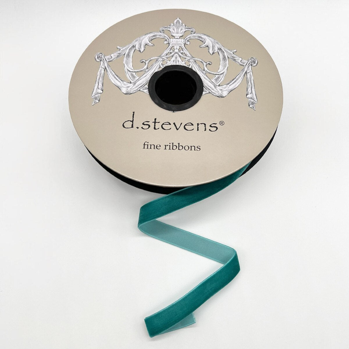 Teal Velvet Ribbon 8 Inches by 20 Yards