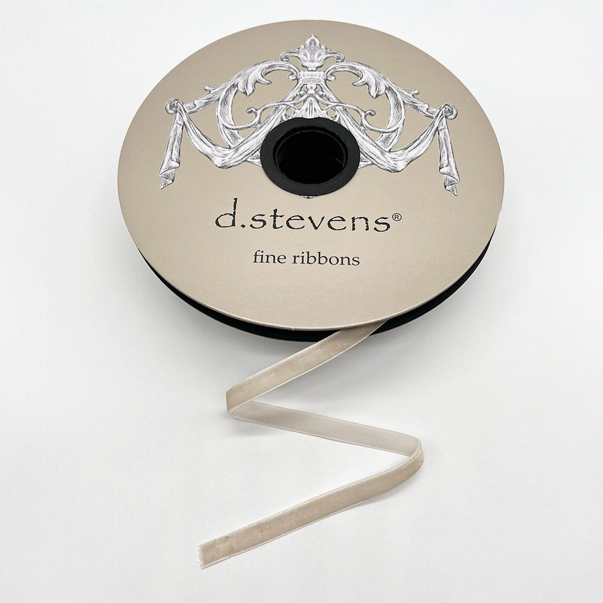 Voss Velvet Alabaster Ribbon 8 Inch by 20 Yards
