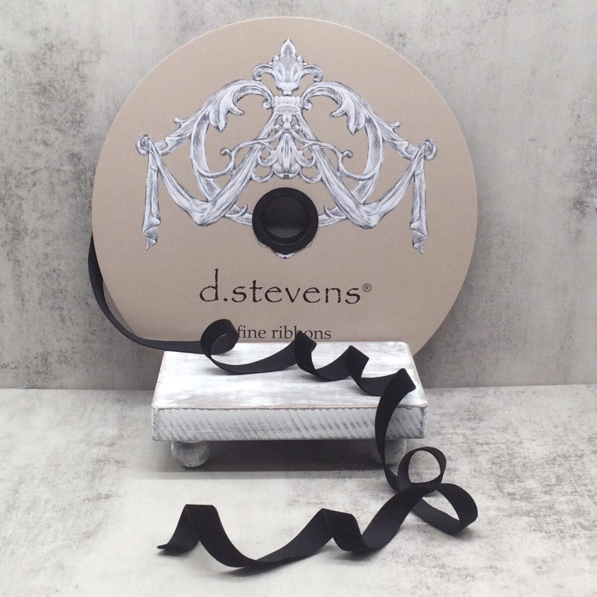 Voss Velvet Black Ribbon 8 Inch x 20 Yards