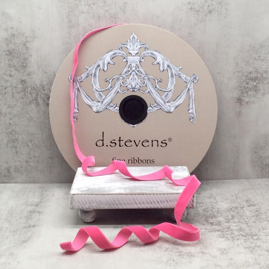 Voss Velvet Ribbon 8 Inch Rose Pink 20 Yards