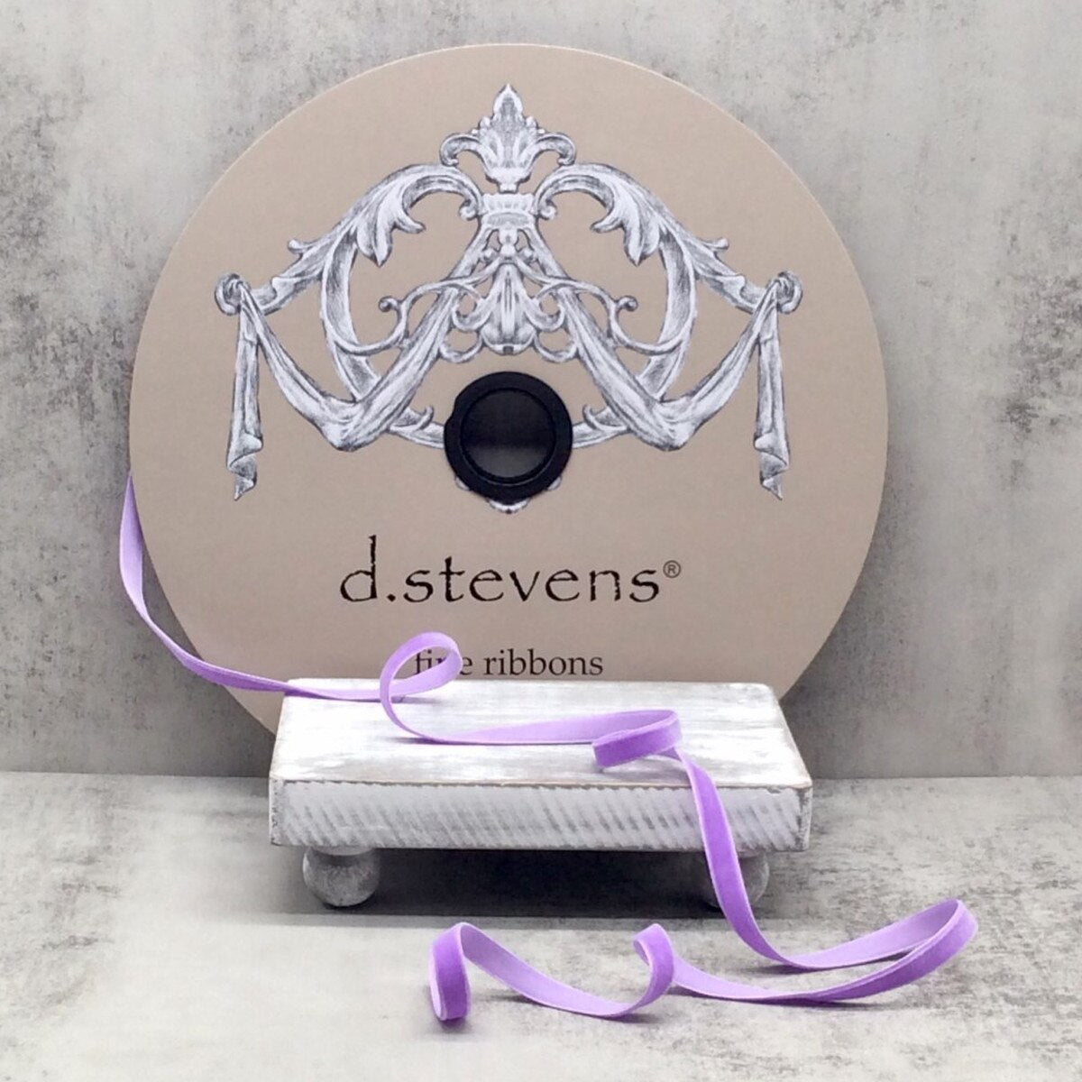 Lovely Lavender Velvet Ribbon 8 Inch X 20 Yards
