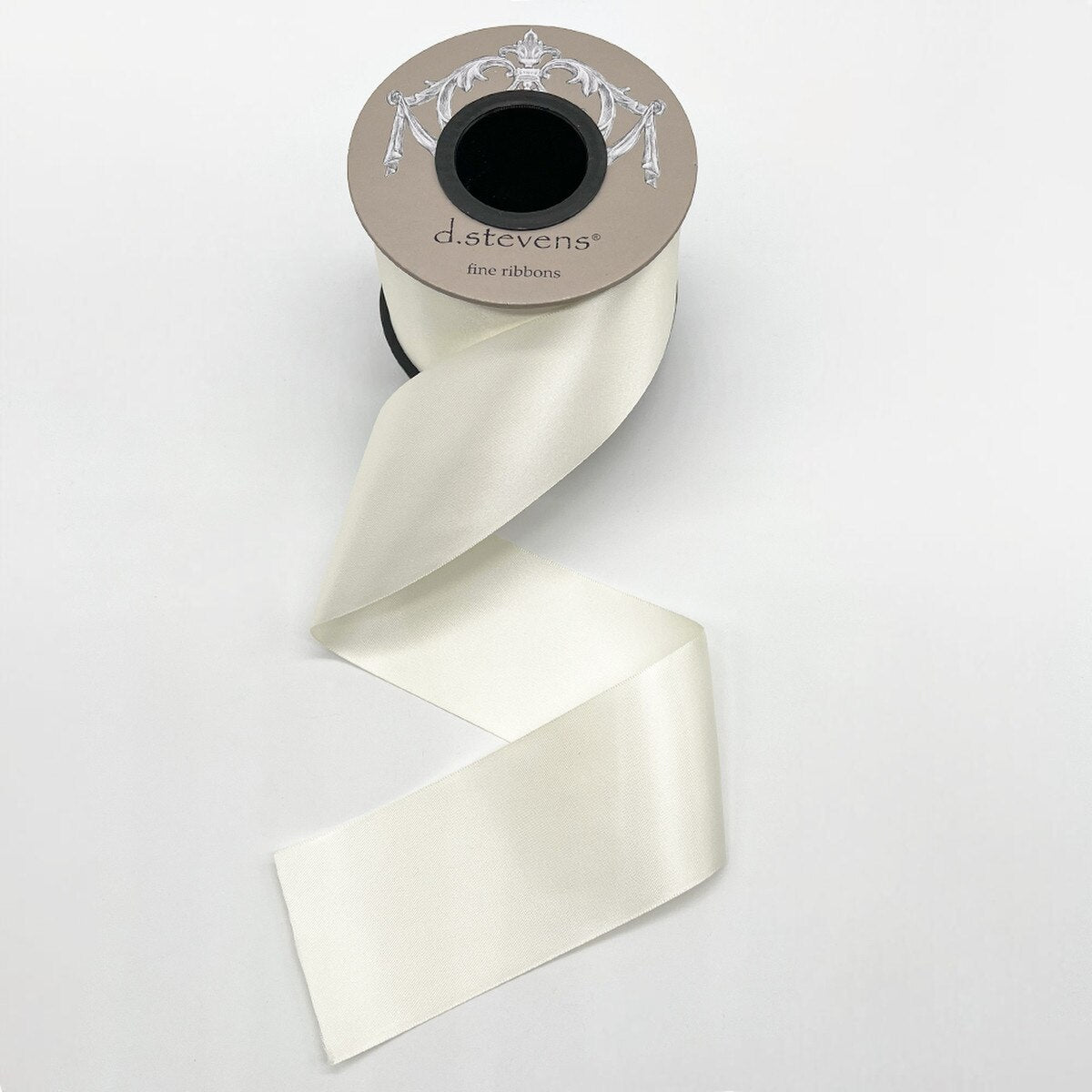Antique White Luxe Satin Ribbon 2.5 Inch x 25 Yards