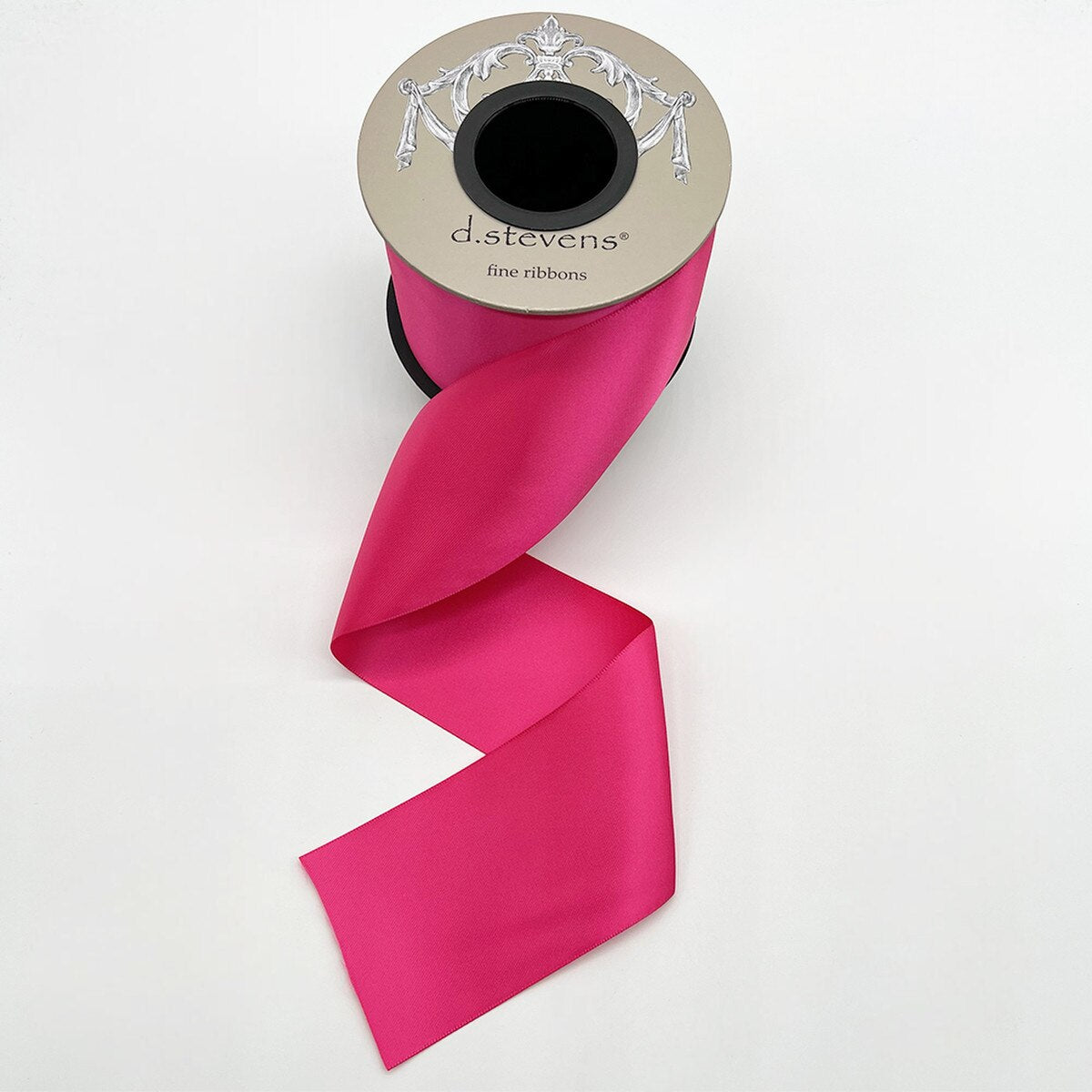 Shocking Pink Luxe Satin Ribbon 2.5 Inch x 25 Yards