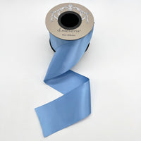 Satin Porcelain Blue Ribbon 2.5 Inch x 25 Yards