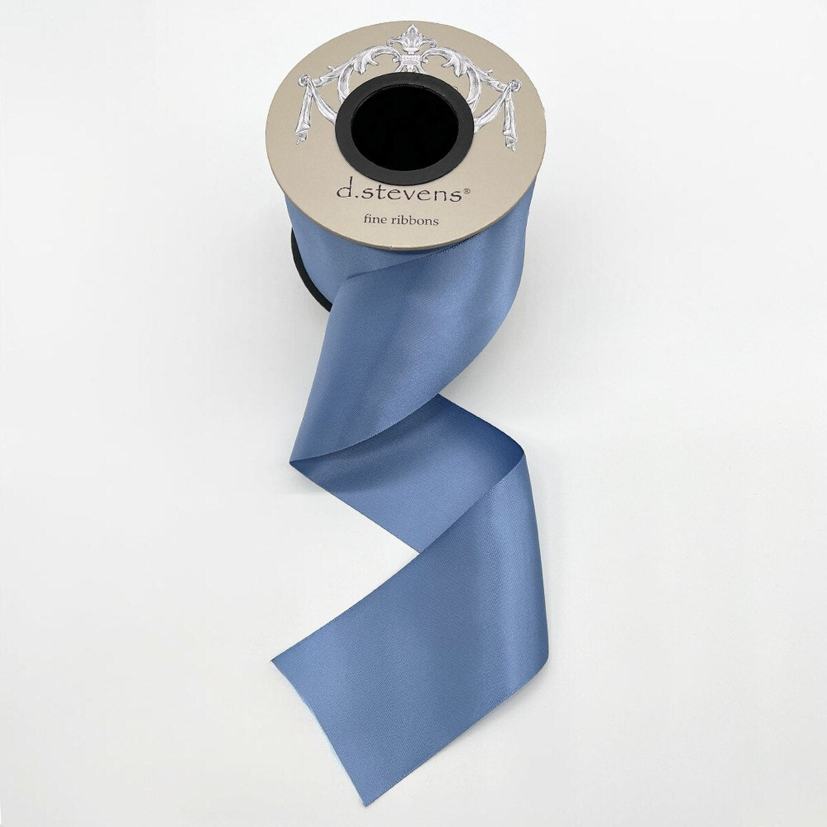 Smoke Blue Luxe Satin Ribbon 2.5" x 25 Yds