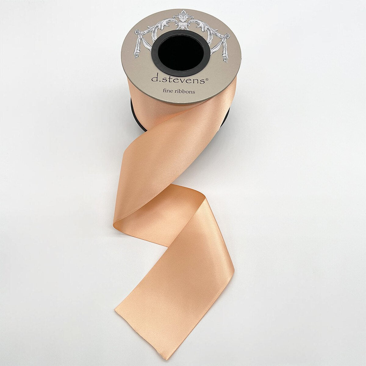 Peach Satin Ribbon 2.5 Inch x 25 Yards